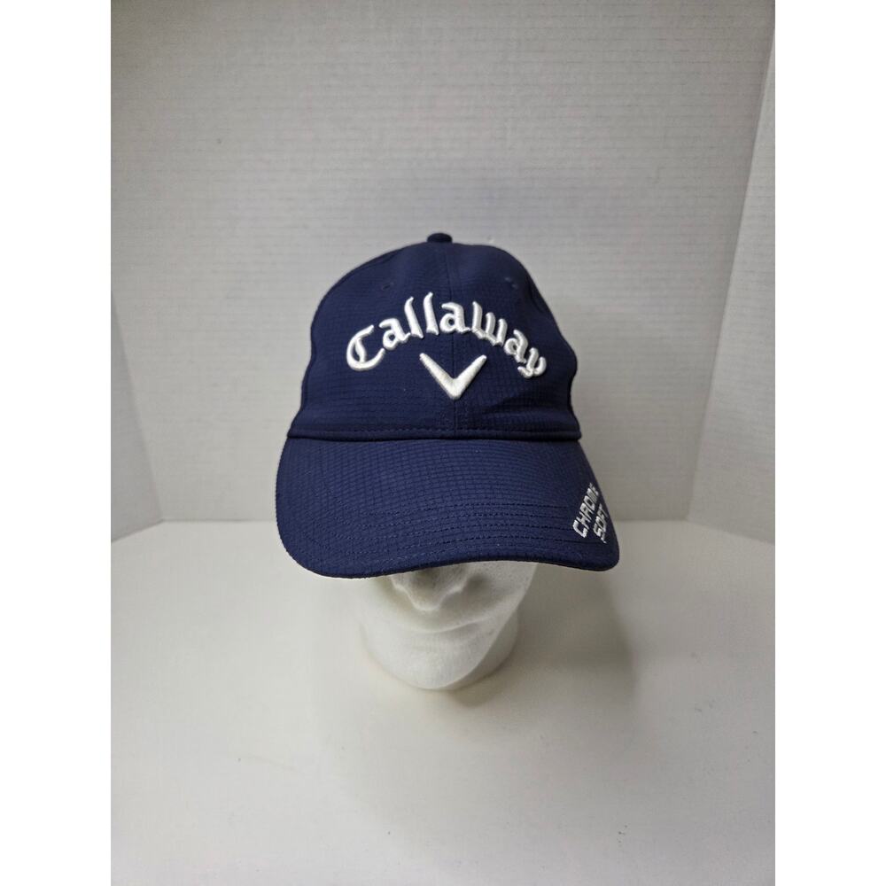 Callaway Golf Hat Cap Navy Blue Chrome Soft Paradym Apex Odyssey Embroidery